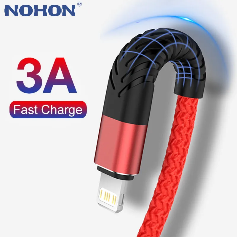 3а USB кабель для быстрой зарядки iPhone 13 12 11 Pro X Max 6 6s 7 8 Plus iPad Origin 2 м 3 свинцовый