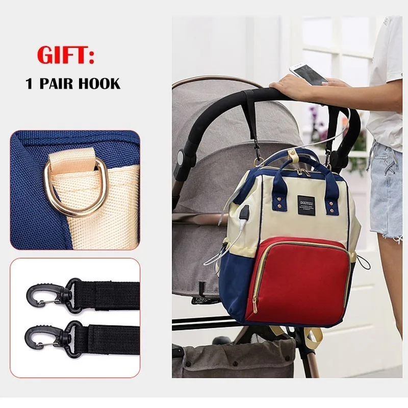 Mochila land mommy Сумка для беременных USB рюкзак Детская сумка для подгузников большой дорожный рюкзак детский Органайзер коляска сумка для кормления