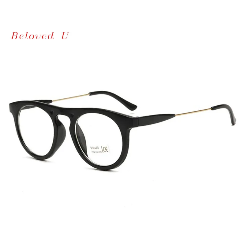 Модные металлические круглые обычные очки мужские оправа для очков от