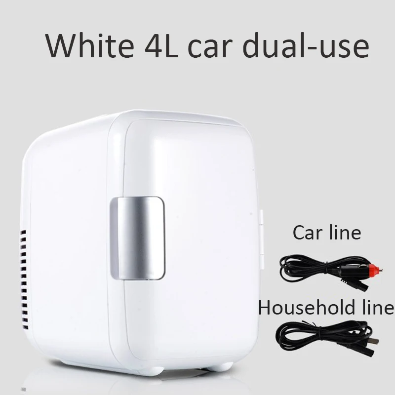 구매 4L 자동차 냉장고 음료 쿨러, 휴대용 미니 냉장고 냉동고 음료 메이크업 스킨 케어 자동차/가정용 냉장고 자동차 소형 냉장고