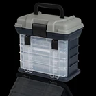 Ходить Рыбы 5 Слои PP + АБС большая коробка для рыболовной снасти Высококачественная пластиковая ручка Рыболовная коробка инструменты для ловли карпа рыболовные принадлежности