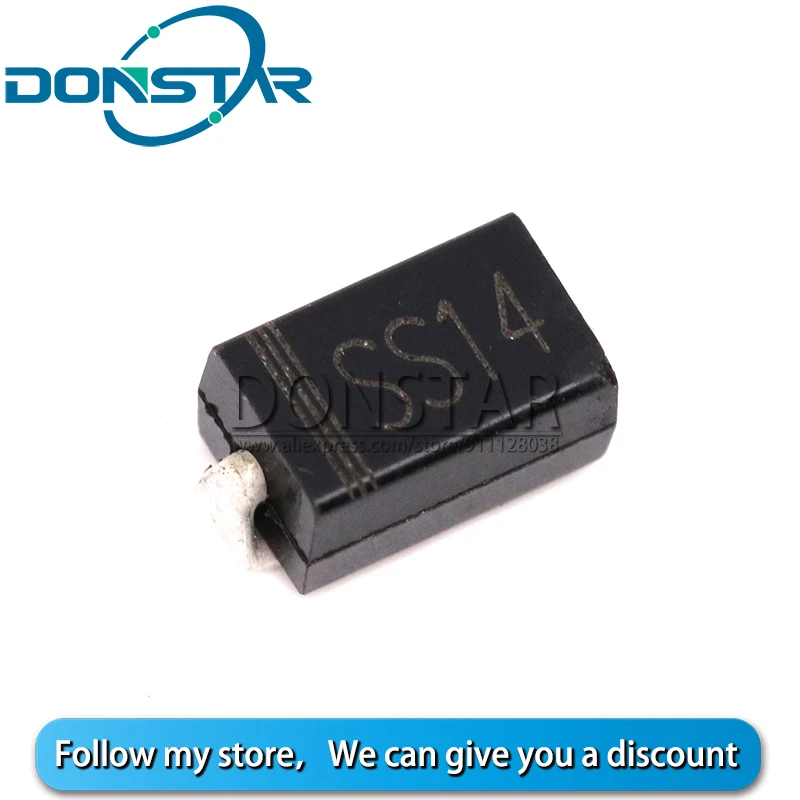 100 шт. SS14 SMA 1N5819 IN5819 DO 214AC 40 в диоды Шоттки|Диоды| |