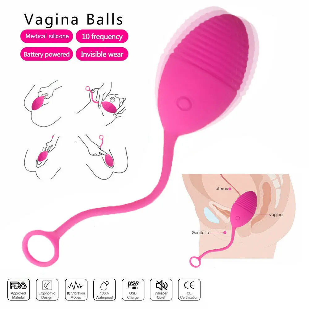 Ben Wa Kegel Balls Vaginal Rechargeable Bullet Egg Vibrator Wireless Sex-toys for Women Couples | Красота и здоровье