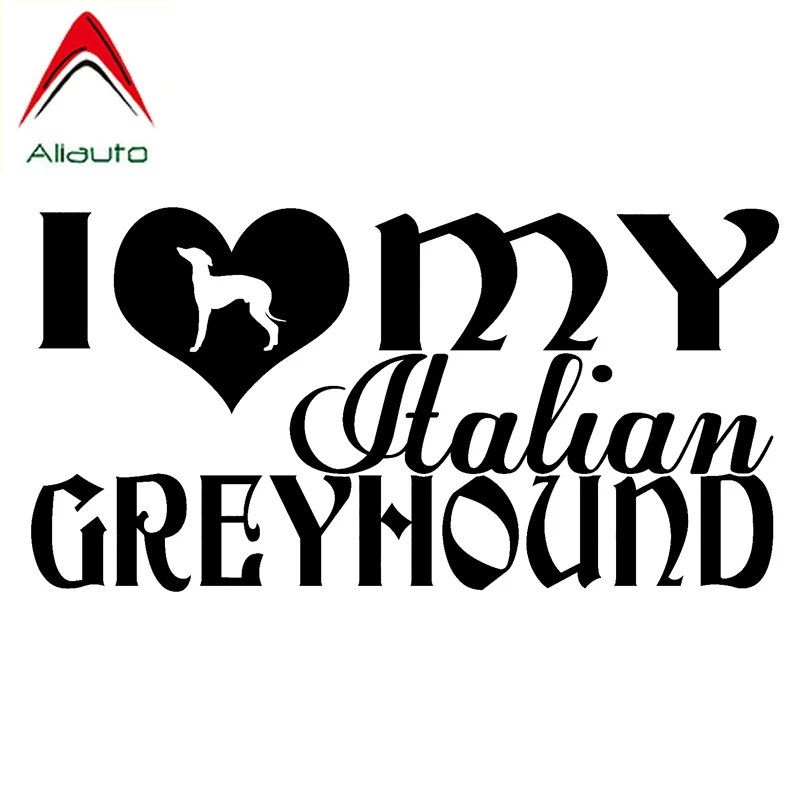 Модные мотоциклетные и автомобильные наклейки Aliauto I Love My итальянский yhound