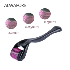 Многофункциональный ролик с микро-иглами для массажа лица, рук и шеи, ролик для восстановления волос, роста бороды, лечения и выпадения волос, инструмент для красоты