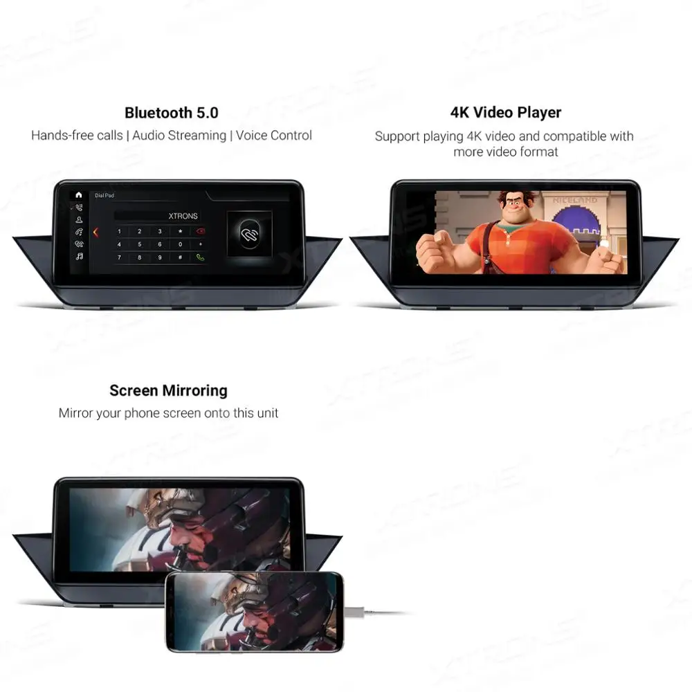 XTRONS 10 25 дюйма Qualcomm Snapdragon Bluetooth 5 0 Android автомобильный радиоплеер GPS для BMW X1 E84 2009 2015