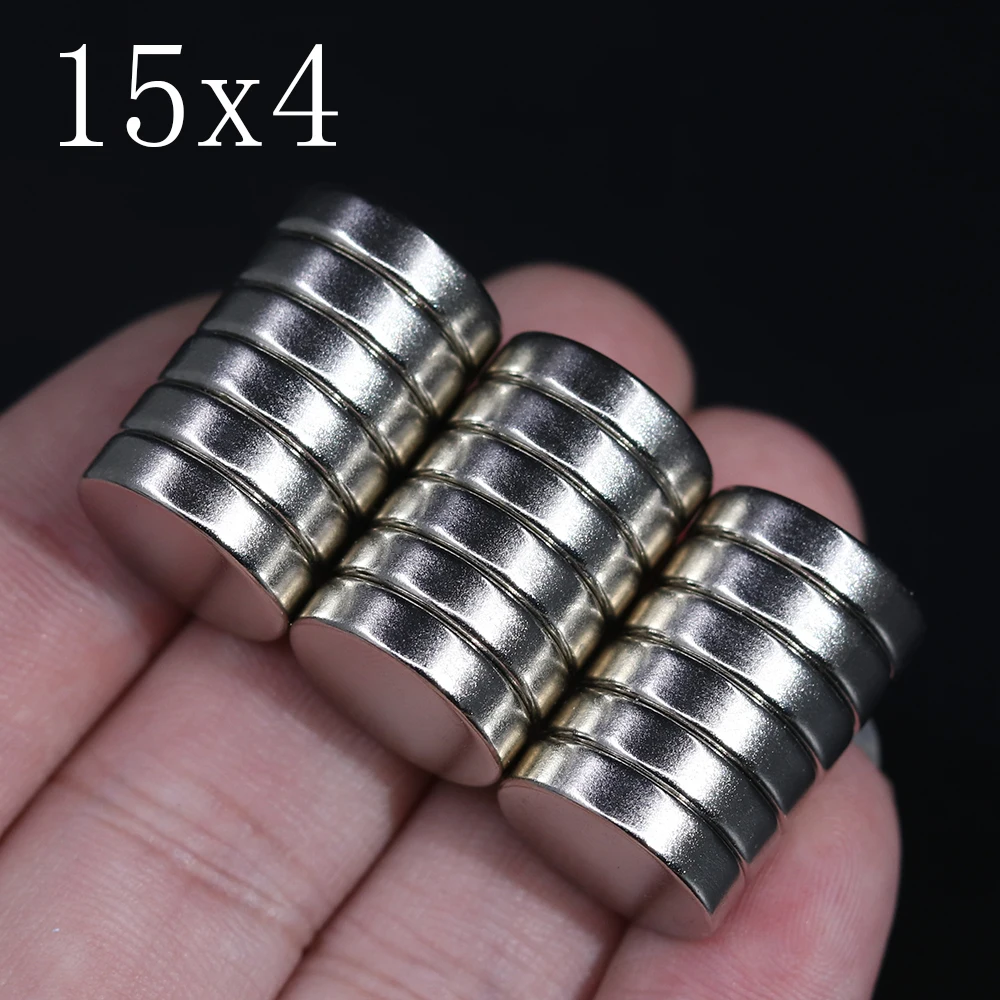 

5/10/20/50 Pcs 15x4 Neodymium Magnet 15mm x 4mm N35 NdFeB Round Super Powerful Strong Permanent Magnetic imanes Disc 15x4