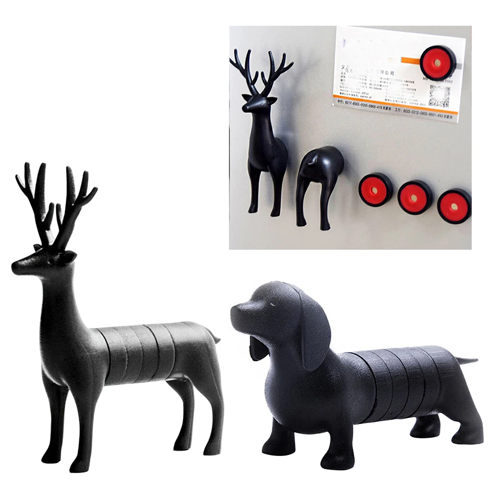 Accessories Memo Notice Animal Meal Planning Strong Suction Shopping List Fridge Magnet Sika Deer Home Decor Souvenir Reusable | Дом и сад