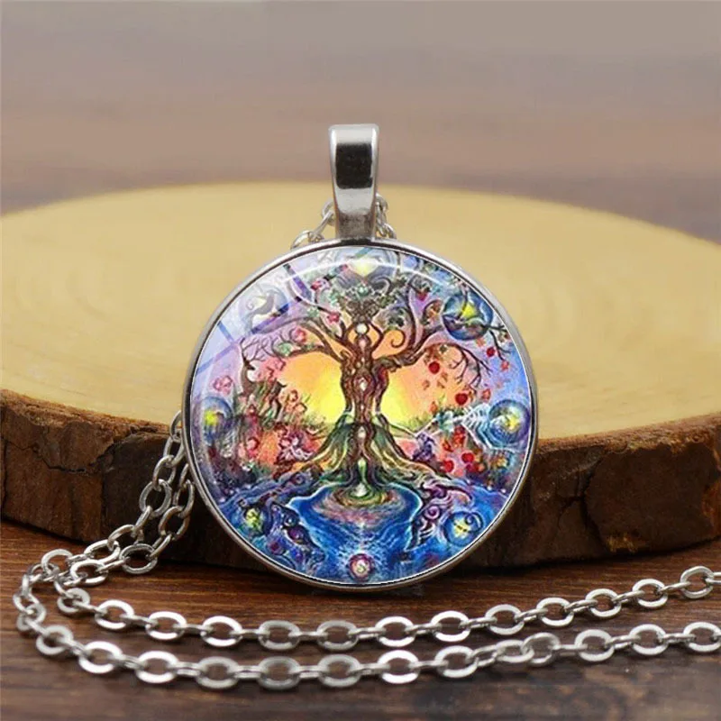 Модное ожерелье со стеклянной подвеской медная цепочка черного цвета винтажное