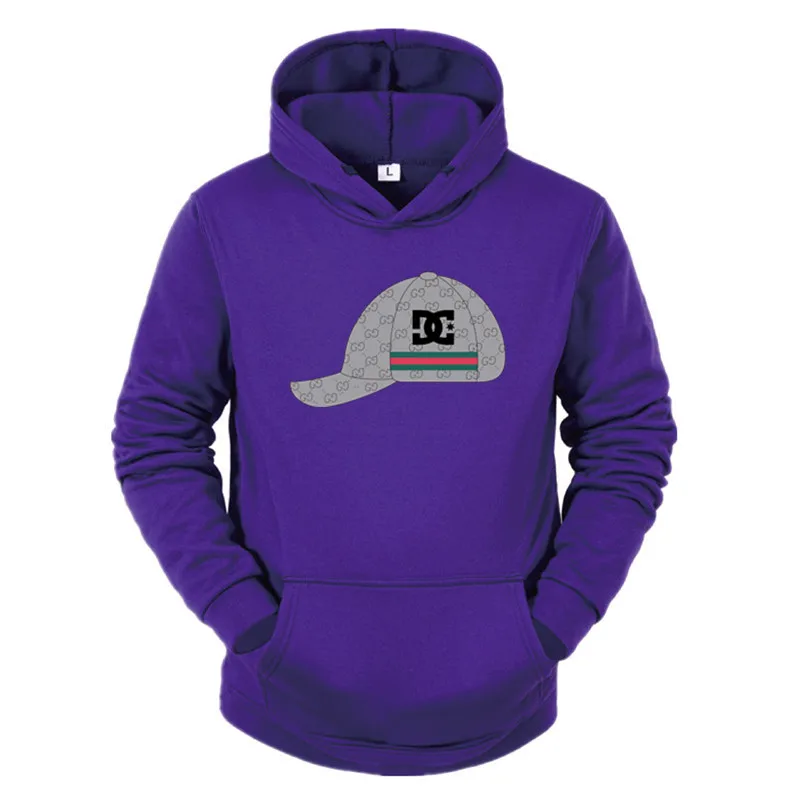 

2021 spring autumn new men's brand trend hat printing casual sweatshirt, men's pullover, loose comfortable and breathable Hoodie