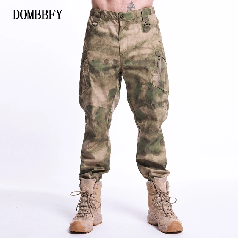 Военные карго штаны Для мужчин в стиле милитари прочные брюки IX9 армейские