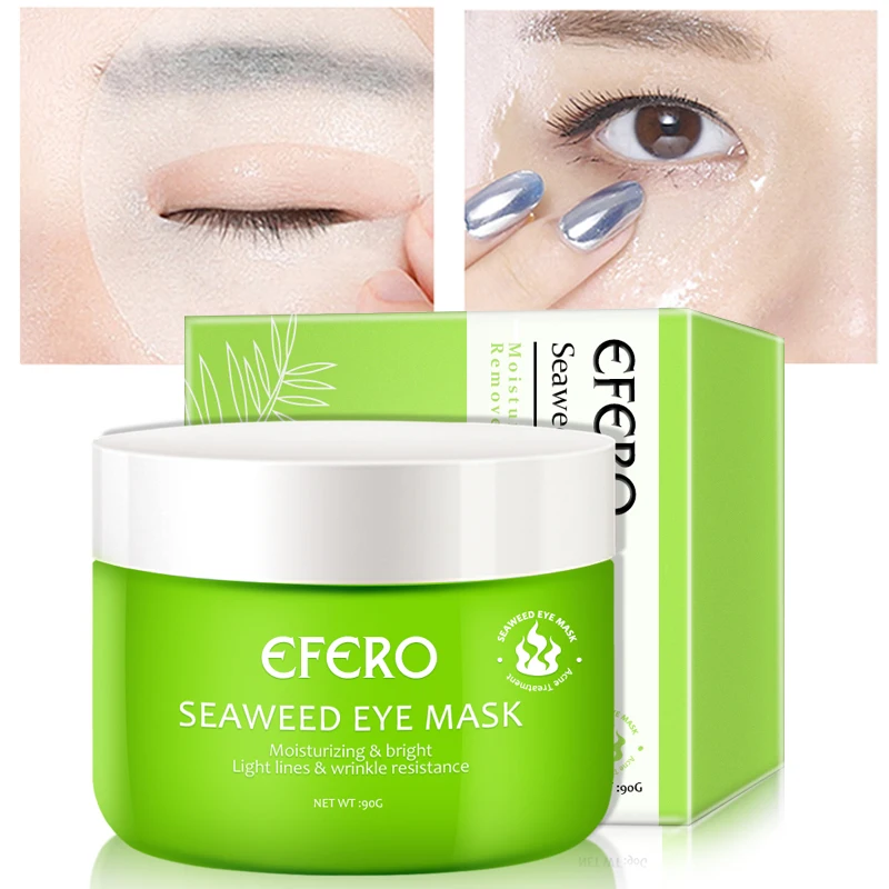 

50pcs/box Seaweed Eye Mask Collagen Whitening Moisturizing Gel Eye Patches Remove Dark Circles Anti-age Anti-wrinkle Eye Care