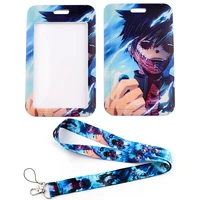 lx918 anime cartoon key lanyard id card case badge holder neckband phone rope for pendant usb neck strap cord lariat cool gifts
