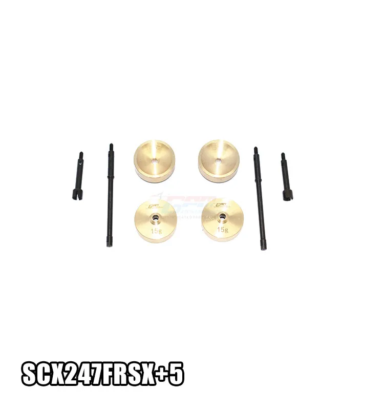 

Для AXIAL-1/24 4WD SCX24 удлиненная Передняя CVD-головка из твердой стали + задняя ось + набор медных вращающихся противовесов