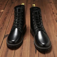 mens martin boots fashion casual shoes mens tooling shoes student all match boots autumn and winter british mens shoes