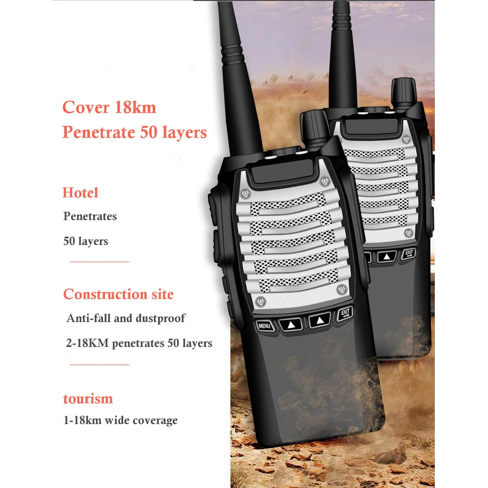 BaoFeng UV 8D портативная рация PTT двухстороннее радио UV8D портативное CB Ham Радио Comunicador