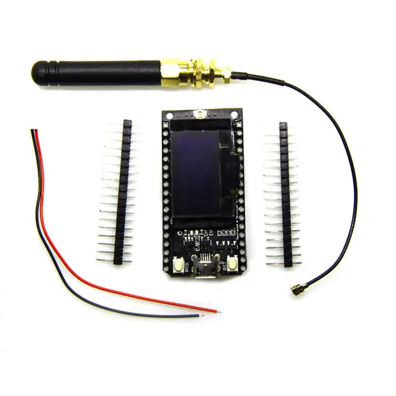 Bluetooth Wi-Fi ESP-32 модуль макетной платы Lora32 Lora 868 МГц ESP32 Oled 0 96 дюймов синий Дисплей со