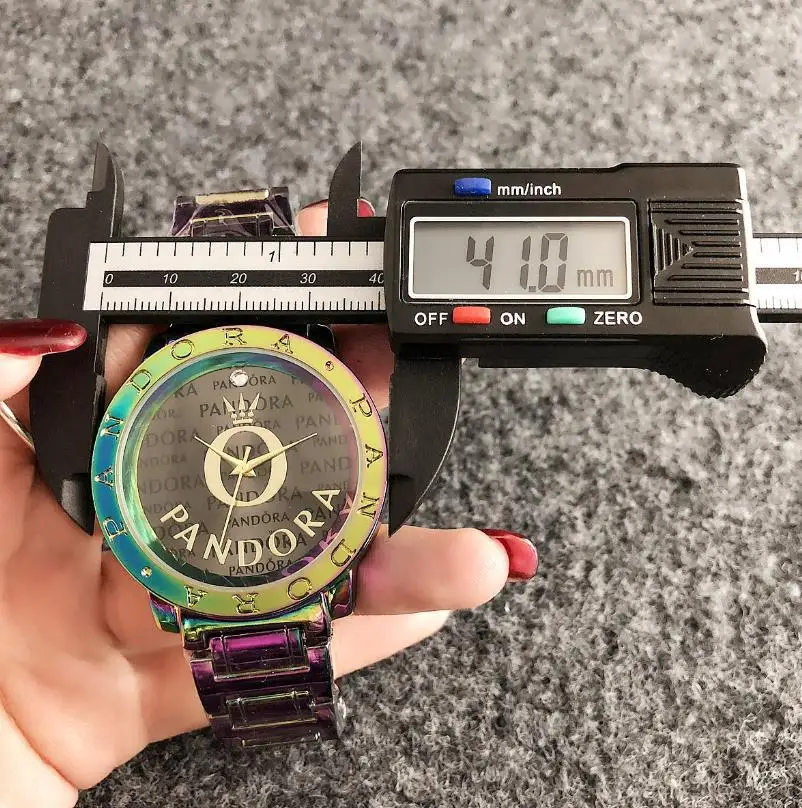 

Luxury brand Quartz Wrist Dress Women Watches Silver Bracelet Ladies Watch Stainless Steel Clock Casual pandoraes Watch P42