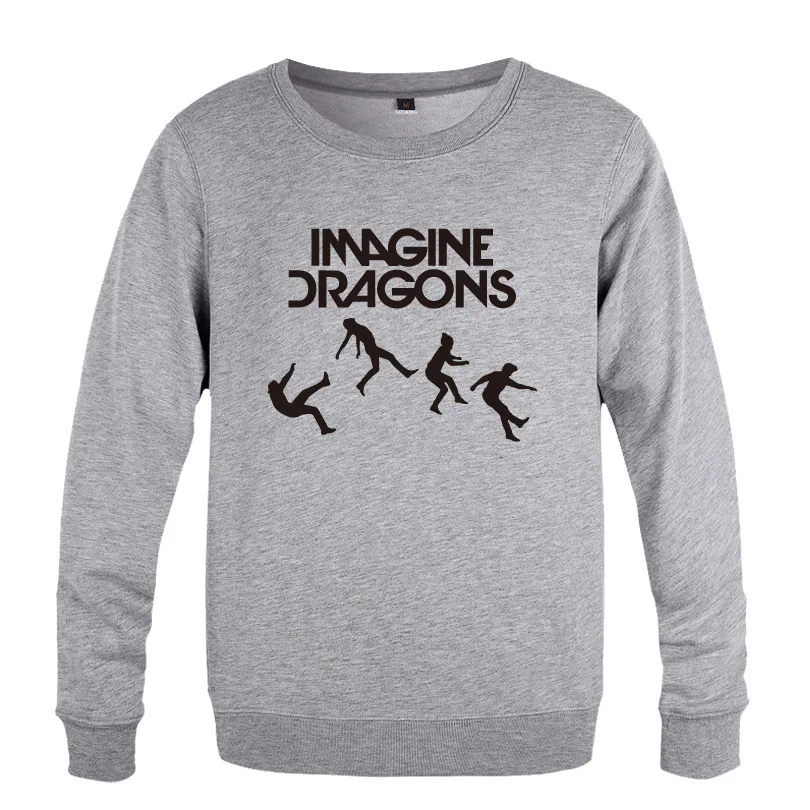 

Imagine Dragons Rock Sweatshirts Men Spring Autumn Long Sleeve O-Neck Pullover Casual Man Hip Hop Streetwear Sport Hoody Coat