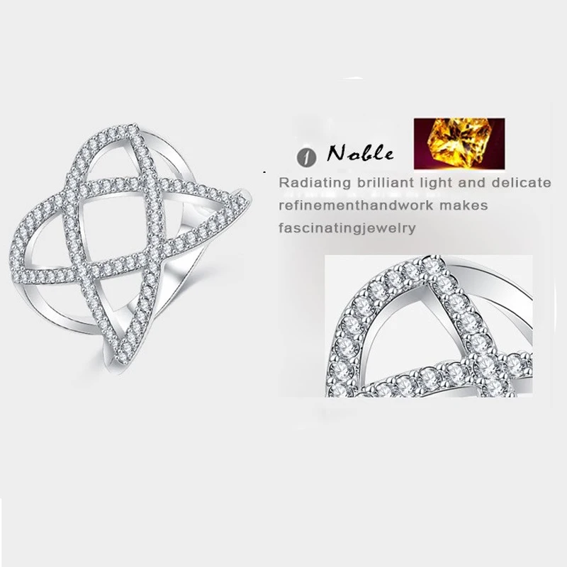 Новый преувеличенный двойной крест X формы для женщин кольцо из розового цвета: