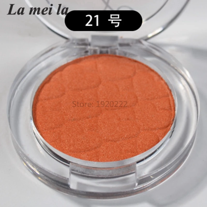 Модные женские монохромные тени для век пудра Шиммер Кисть макияжа оранжевый