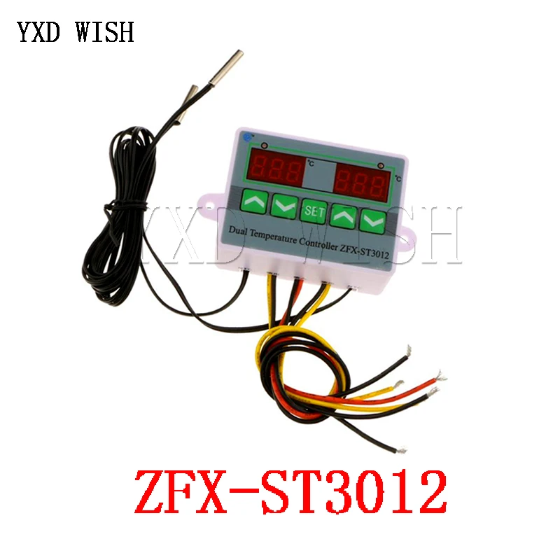 

Цифровой светодиодный двойной термометр, переменный ток 220 В, 12 В, 24 В