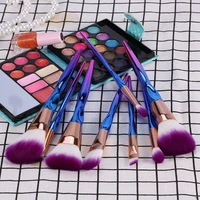 8pcs purple nylon makeup brushes set foundation powder blush eyeshadow concealer lip eye professional make up brush cosmetics