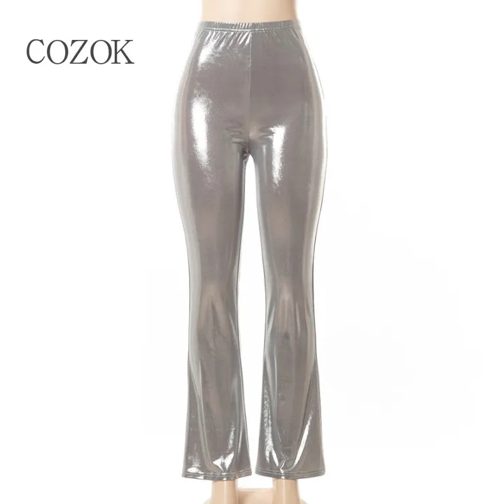 

pants women 2021 Skinny Pleated Flare Pants Summer Casual Solid Flat ins fashion gothic Tassel black pants