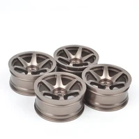 4pcs aluminium alloy wheel rims hub for tamiya tt 01 tt02 hsp hpi kyosho traxxas 110 rc on road drift car