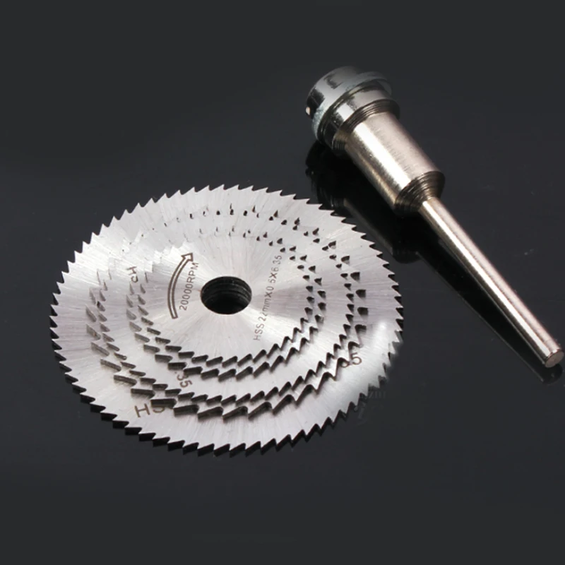 

6pcs/Set Saw Blades HSS Cutter Mini Circular Rotary Wood 22-44mm Cutting Tool