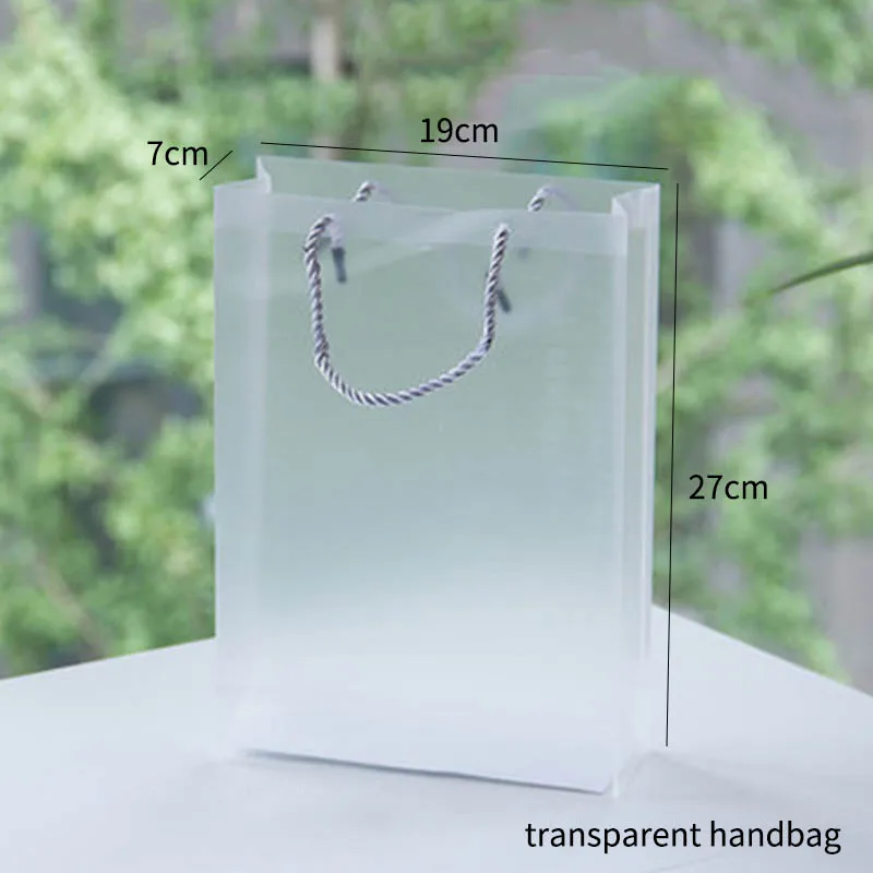 transparent handbag 12 Сетка Макарон двухслойная коробка Кондитерские украшения большой емкости коробка 1 шт - Цвет: transparent handbag