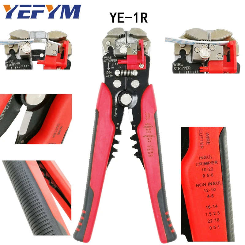 YE-1 LY-2546B обжимные клещи MC4 pv Емкость шпули 2,5/4/6mm2 14-10AWG Разъем для установки на солнечной батарее костюм Y1 зачистки проводов режущие инструменты - Цвет: YE-1