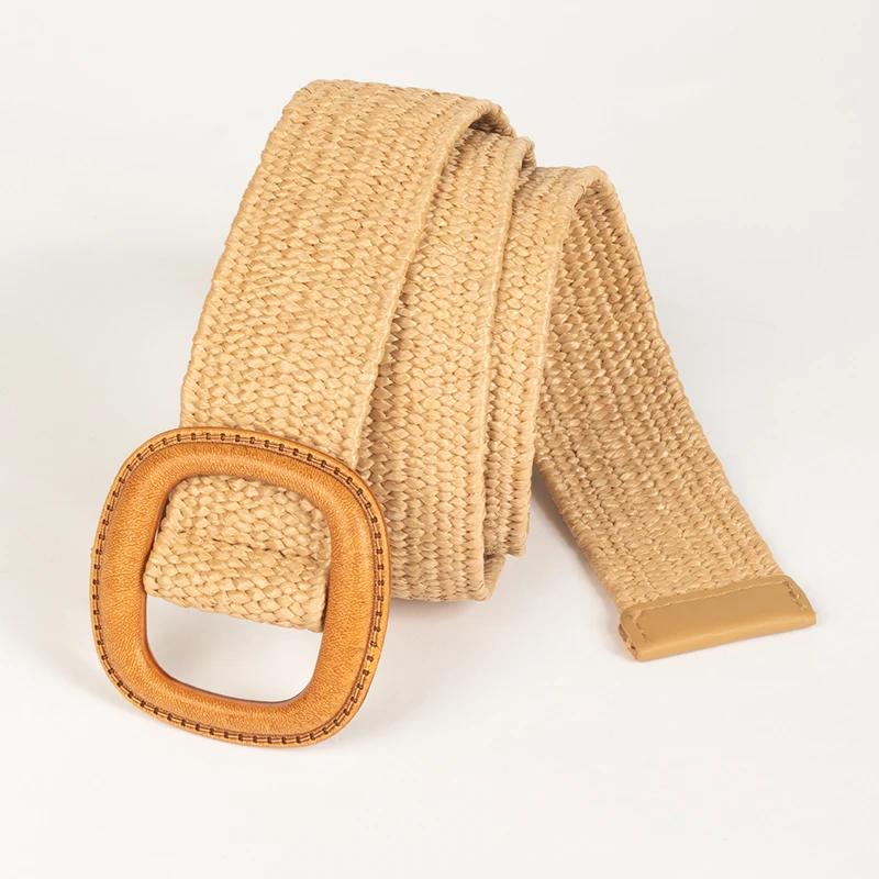 

Fashion leather belt for casual pants jeans Double ring pearl buckle ladies belt dress white ladies belt all-match belt