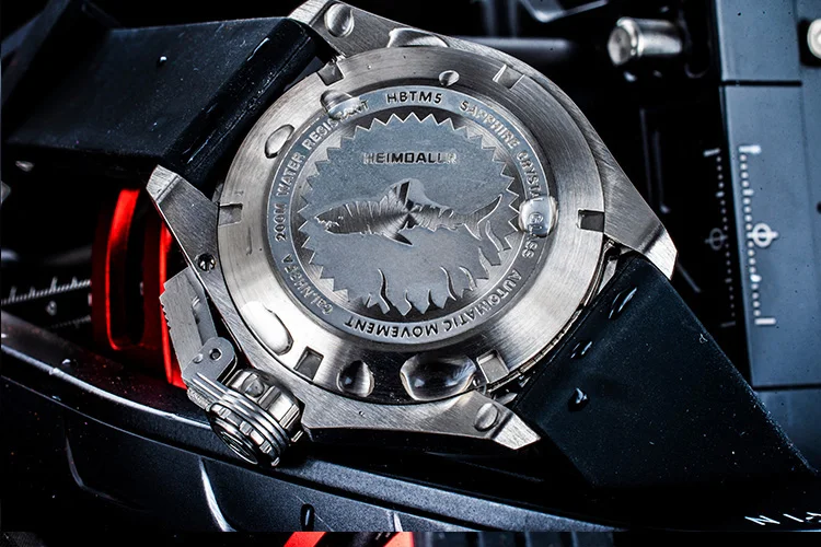 Heimdallr Mens Diving Watch Sapphire Crystal Black Dial Luminous Japan Miyota 8215 Automatic Movement Mens Sporty Watches