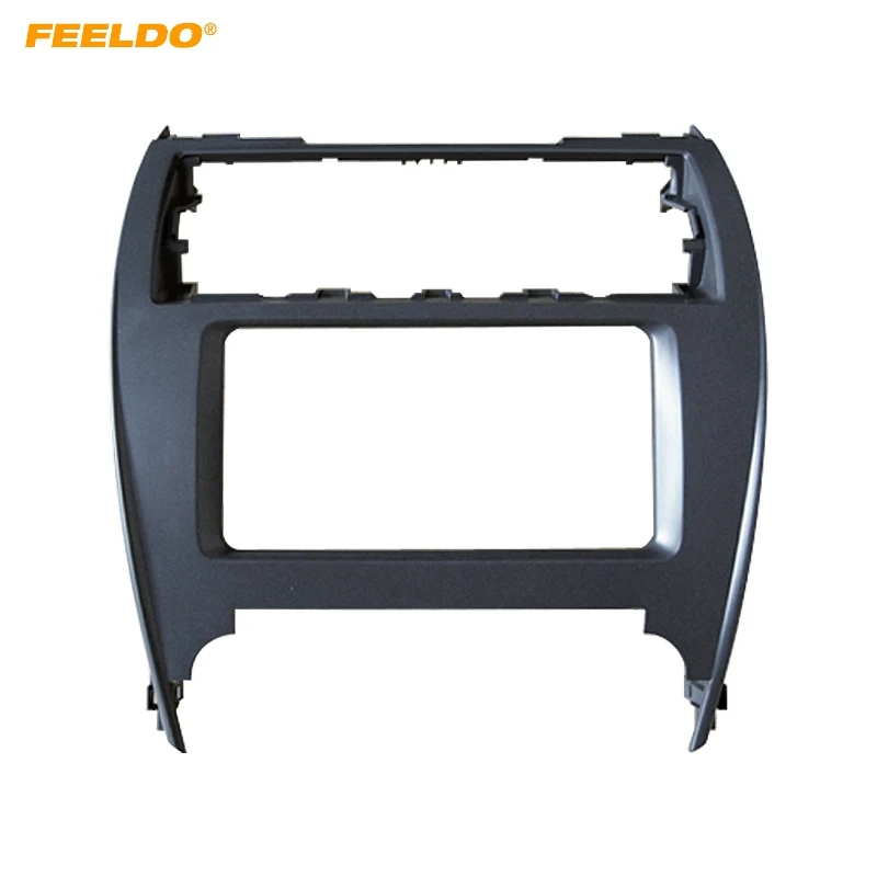 FEELDO автомобильный 2DIN Аудио Стерео Fascia рамка для Toyota Camry 2011 ~ 2015