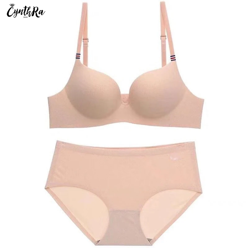 CYNTHRA французский ледяной Шелковый бюстгальтер цельное нижнее белье плотная