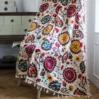 Шторы с кружевами, в богемном стиле, для гостиной, спальни, кухни