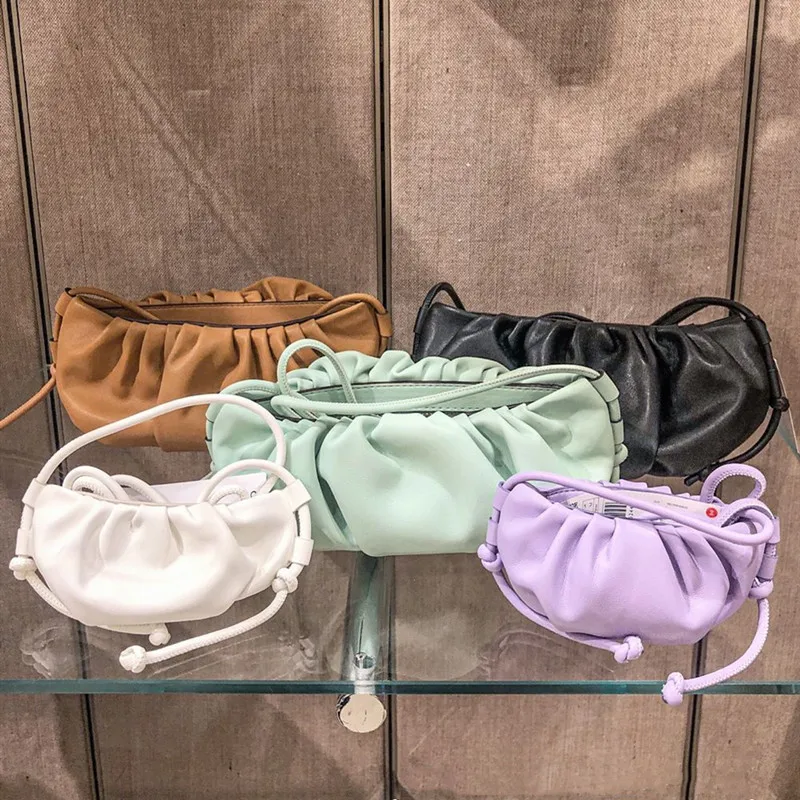 Дизайнерская плиссированная сумка в форме облака роскошные сумочки из мягкой