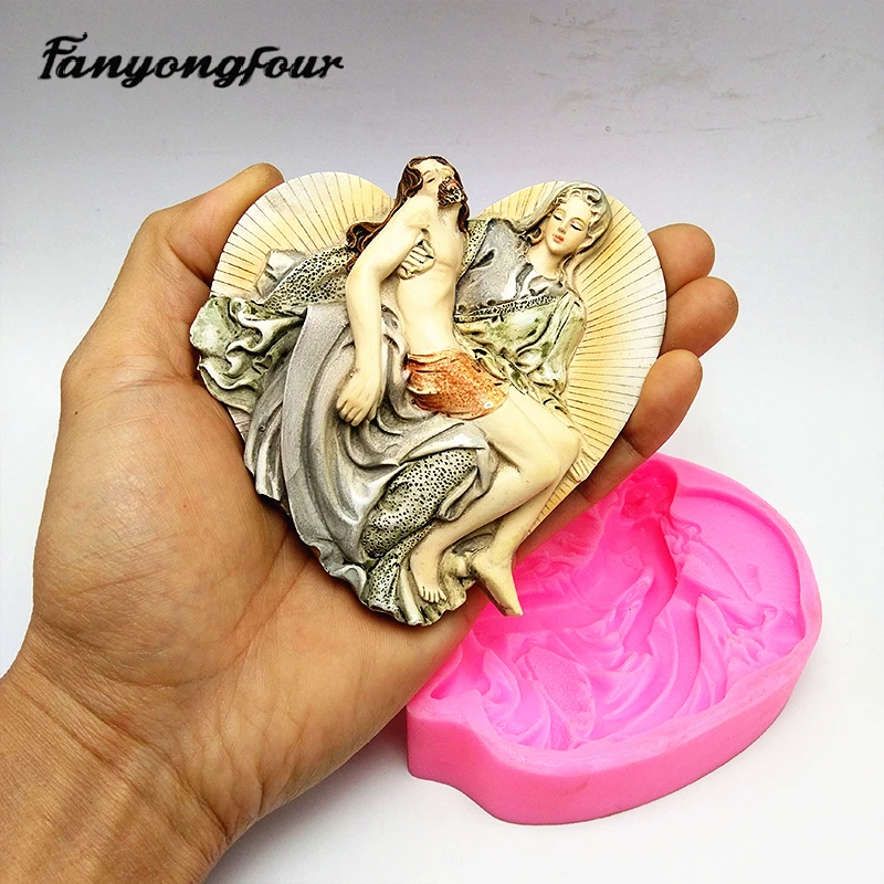 Силиконовая форма для торта с Иисусом Христом пластырь шоколада свечи