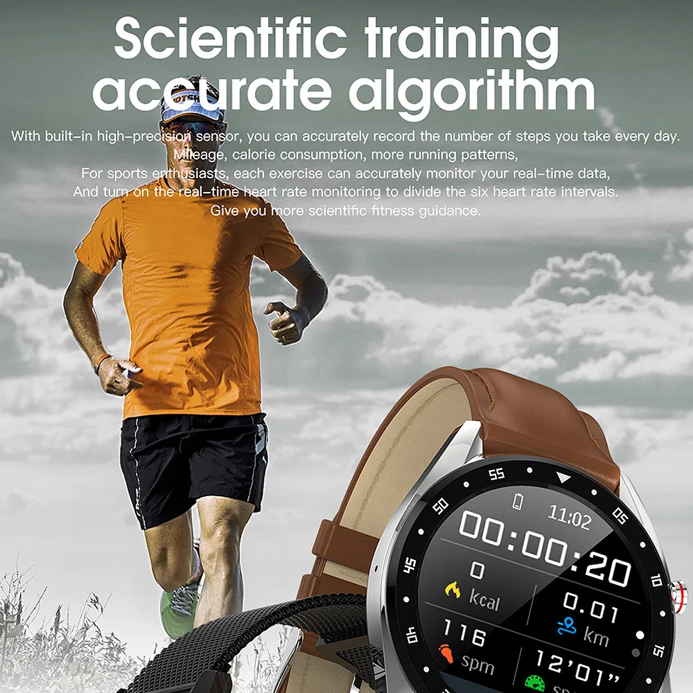 L7 Smart Watch 1.3 Inch IP68 Waterproof Sport Smartwatch Activity Tracker ECG Bracelet Men For IOS Android | Электроника