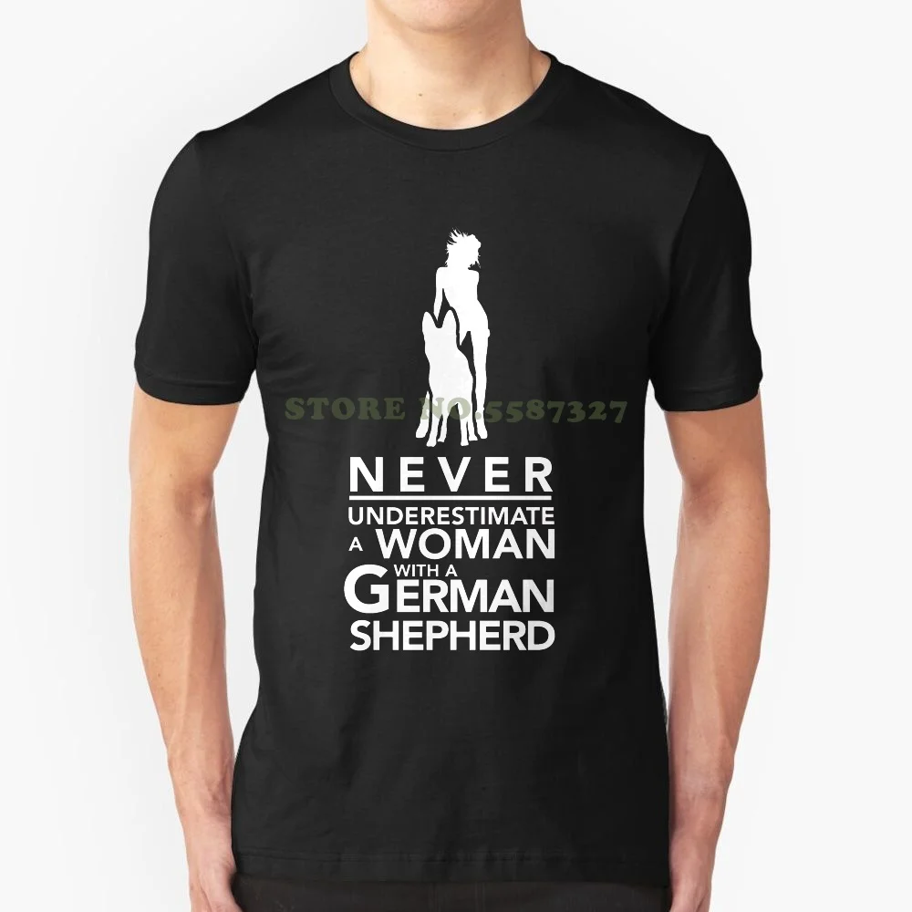 

Never Underestimate A Woman With A Gsd Cool Design Trendy T-Shirt Tee Gsd German Shepherd Dog German Shepherd Love Gsd Love