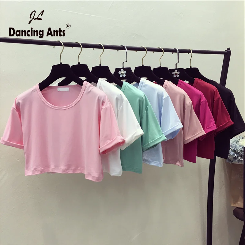 Женская футболка с коротким рукавом женская круглым вырезом Топы kawaii модная
