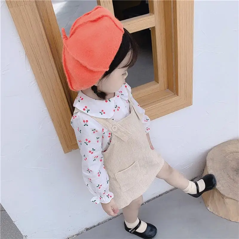 2019 г. одежда для маленьких девочек осенние детские юбки Милая вельветовый