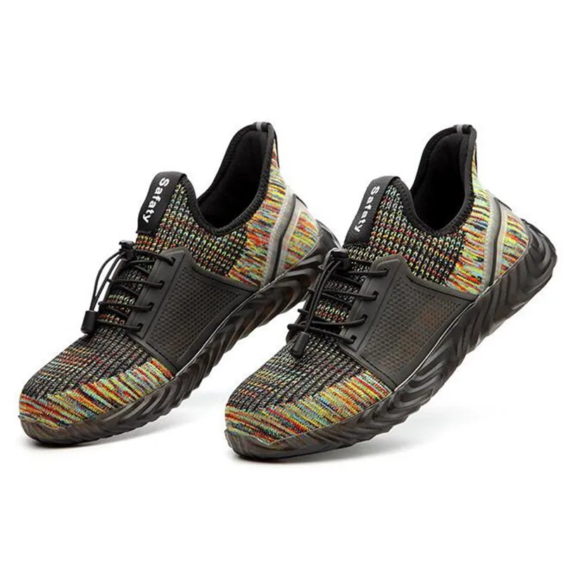 Кроссовки унисекс из дышащей сетчатой ткани 35 48 дюймов|Защитная обувь| |