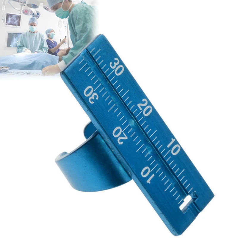 Стоматологическая линейка на палец Endo из алюминиевого сплава измерительная