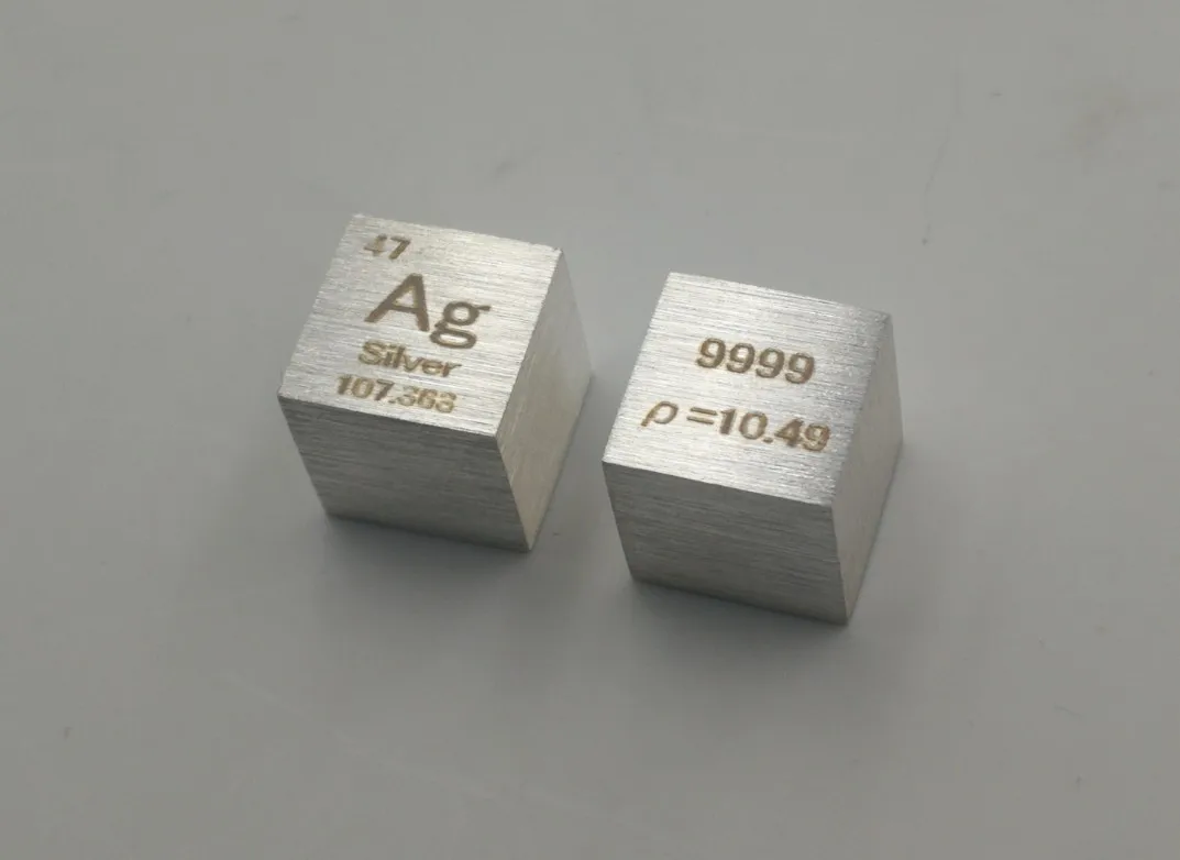 

Silver metal Silver cubic Periodic table cube High purity silver Ag greater than or equal to 99.9%