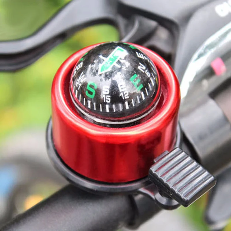 Новый многофункциональный велосипедный звонок 2 в 1 из алюминиевого сплава с