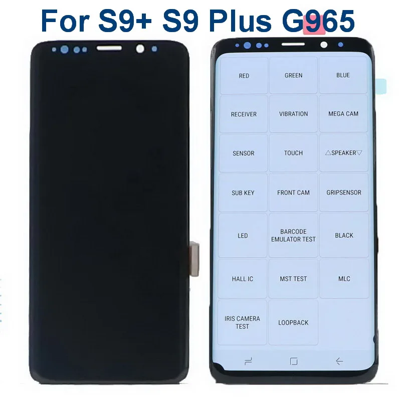 

Original LCD For Samsung Galaxy S9+ S9 Plus G965 G965F G965GF LCD Display Touch Screen Digitize Assembly For S9 PLUS G965FN Lcd