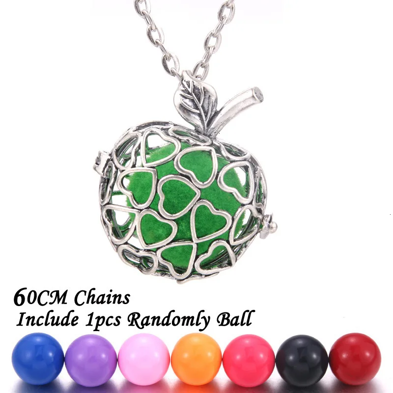 New Aromatherapy lockets Vintage silver Perfume Diffuser necklaces Aroma Essential Oils Pendant Necklace Pregnant woman necklace