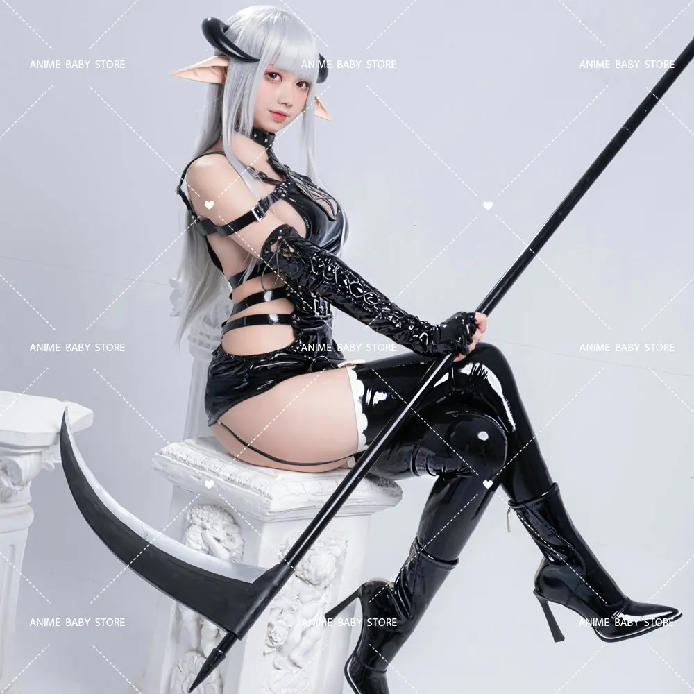 Костюм для косплея Dark Reign Demon Hunter из лакированной кожи светоотражающий Косплей с